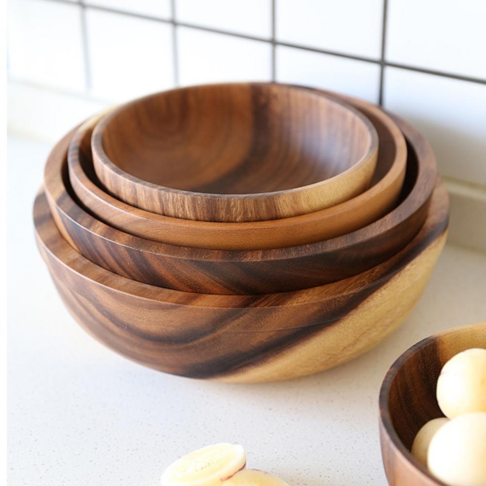 Natural Wooden Bowl | Fruit Bowl | Salad Bowl