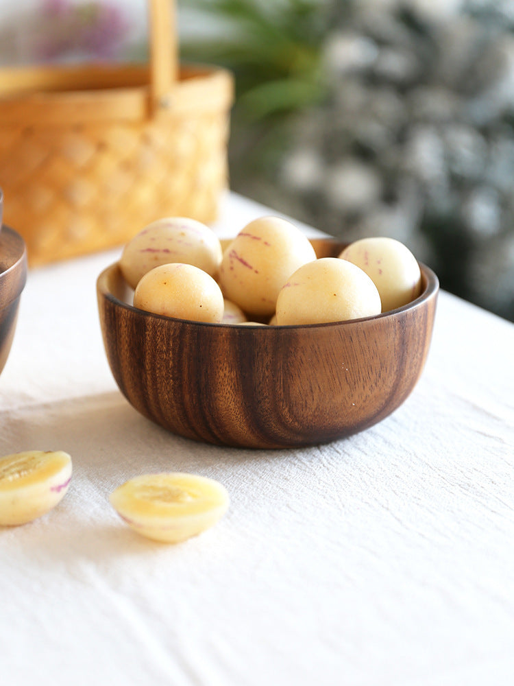 Natural Wooden Bowl | Fruit Bowl | Salad Bowl