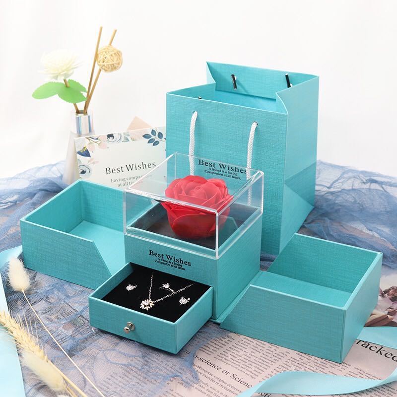 Eternal Flower Jewelry Box (Jewelry  not included)