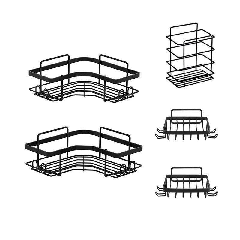 Iron Triangle Bathroom Storage Rack Set