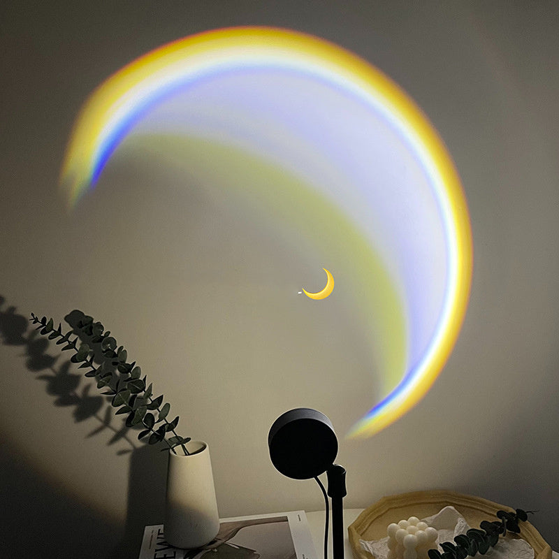 USB Moon Lamp | LED Rainbow Night Sunset Light Projector | Atmosphere | Home Decor