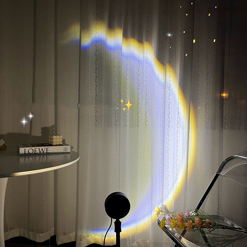 USB Moon Lamp | LED Rainbow Night Sunset Light Projector | Atmosphere | Home Decor