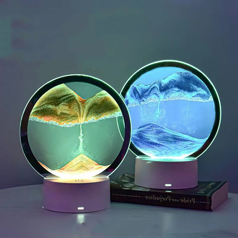 Creative 3D Quicksand Bedside Table Lamp