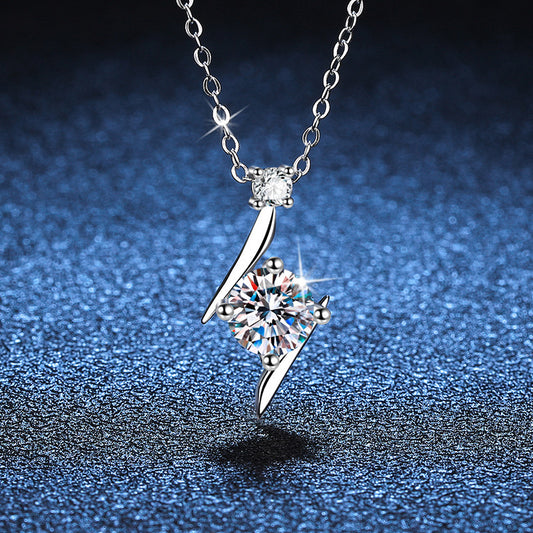 S925 Sterling Silver Necklace Moissanite