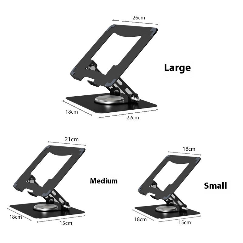 Rotating Laptop Stand With Desktop Height Increase