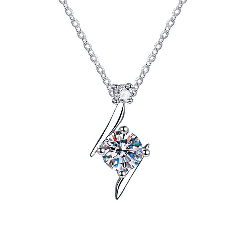 S925 Sterling Silver Necklace Moissanite